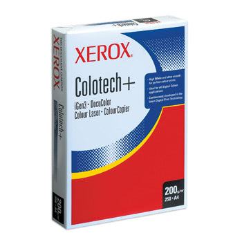 Papel 200gr Fotocopia A4 Xerox Colotech Plus 4x250Fls