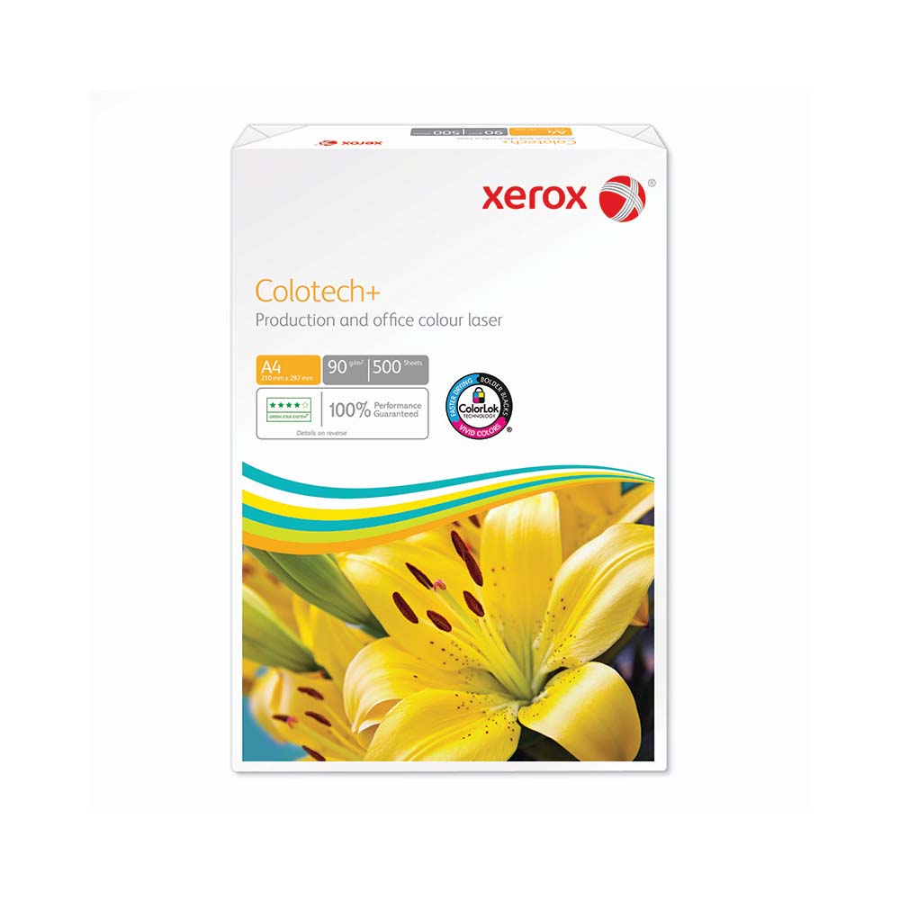 Papel 090gr Fotocopia A4 Xerox Colotech+ 1x500Fls