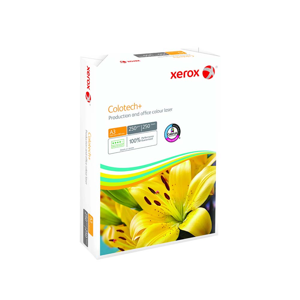 Papel 250gr Fotocopia A3 Xerox Colotech+ 1x250Fls