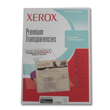 Transparências Laser/Fotocópia A4 Xerox Paper Backed 100Fls