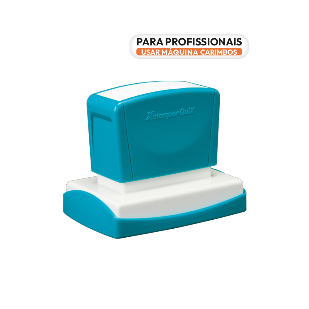 Carimbo 36x61mm Preto Xstamper Quix Q16B 1un