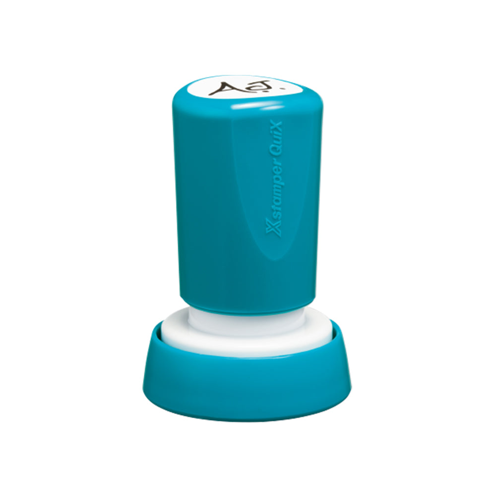 Carimbo Redondo 20mm Vermelho Xstamper Quix Q34B 1un
