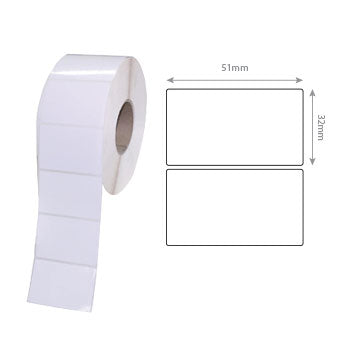 Etiquetas 051x32 D76mm 1000T Papel Mate ZEBRA 10 Rolos