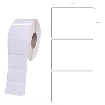 Etiquetas 102x76 D25mm 3000T Poliéster ZEBRA 12 Rolos